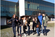 Students studying abroad under the Erasmus + program